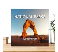 Zuasdvnk Calendrier des parcs nationaux 2025,2025 Calendrier mural Parcs nationaux,Calendrier mural 16 mois - Beau calendrier mural de septembre 2024 à décembre 2025 pour amis et