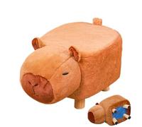 Zuasdvnk Capybara Tabouret pour enfants en forme de Capybara silencieux et pivotant à roulettes | Tabouret mignon pour enfants | Banc d'entrée Repose-pieds Siège Siège Salon Maison Intérieur