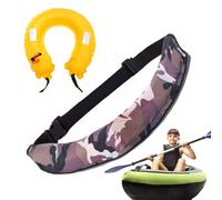 Zuasdvnk Ceinture gonflable - Pack ceinture gonflable | Outil réfléchissant réglable avec sifflet d'aide de survie pour homme et femme, pêche en plein air, kayak, paddleboard