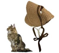 Zuasdvnk Chapeau bob pour chien | Chapeau de soleil pour petit chien - Chapeau de soleil pour chien - Sombrero pour les amoureux des chats, petits chiens, chiots - Été