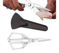 Zuasdvnk Ciseaux de cuisine de haute résistance, ciseaux de cuisine ergonomiques multi-usages - Outil de coupe résistant et portable pour chefs et jardin