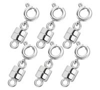 Zuasdvnk Clasp magnétique pour bijoux, fermoirs magnétiques pour colliers | Fermoirs d'extension de bracelet de bijoux - 6x convertisseurs en, bracelets de fabrication de mode, or et argent
