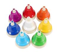 Zuasdvnk Cloches de Bureau pour , Cloches chromatiques de Bureau - 8 Notes Jouets musicaux Colorful Table Bells - Jouet d'apprentissage Musical diatonique drôle