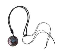 Zuasdvnk Collier d'agate naturelle, collier de cristaux naturels - Pendentif boule de | Bijoux vintage élégants pour amateur de maman de maman féminine bien-aimé