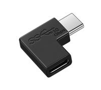 Zuasdvnk Connecteur Femelle de Type C - Adaptateur d'extension de 90 degrés - 10 Gbps - Coupleur de de données - Accessoires de Connexion d'appareils électroniques pour téléphones Portables
