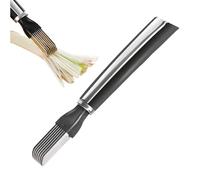 Zuasdvnk Coupeur d'échalote, coupe à soie - Trancheuse d'échalote, déchiqueteuse à ail - Coupeur d'échalote, trancheuse à oignon vert pour couper, salade, ail,