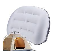 Zuasdvnk Coussin de camping avec couvercle amovible, coussin Air Beach - Inflation ergonomique coussin pour la peau | Support lombaire de cou confortable portable pour le vol de randonnée