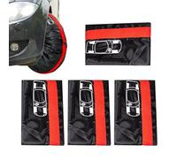Zuasdvnk Couvercle pneumatique pour, housses de pneu de voiture - Ensemble de couvercles de pneu de remorque étanche de 4,Sun Rain Snow Protector, sacs de stockage de pneus