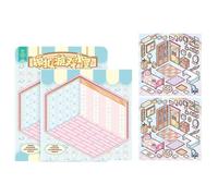 Zuasdvnk Créez Vos Propres Autocollants de scène, Autocollants de scène | Autocollants de Maison avec Effet - Autocollants de Scrapbooking décoratifs pour, Autocollants de scène de pièce