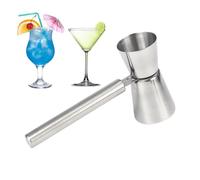Zuasdvnk Cuillère à Cocktail - Jigger Double Liqueurs avec mesures,Accessoire De Messe Équipement De Bar Parties Pique-Nique Amateurs De Barbecue