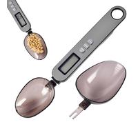 Zuasdvnk Cuillère à peser, cuillère doseuse - Cuillère doseuse électronique haute précision alimentée par batterie à cellules bouton - Têtes interchangeables pour cuillère doseuse réglable