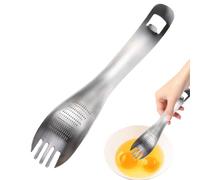 Zuasdvnk Cuillère multi-usages pour broyer, râpe pour, Cuillère à hachoir à l'ail multi-usages en métal, Gadget de cuisine Râpe pour, cuillère à pâte, séparateur d'oeufs pour ménage