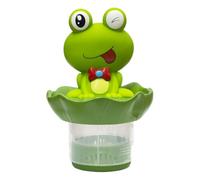 Zuasdvnk Distributeur de chlore flottant | Support de tablette de chlore grenouille, grande capacité réglable à libération réglable, équipement de nettoyage pour spa à source chaude, convient pour 4