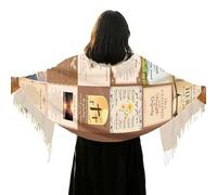 Zuasdvnk Écharpe de prière femme chrétienne - écharpe avec versets bibliques 70 x 180 cm - châle enveloppant pour culte, doux et respirant pour maman culte église Noël studio biblique, B,