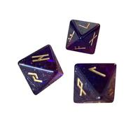 Zuasdvnk Écrous polyédriques en résine | Dés de jeu 3 pièces par table | Écrous en résine pour jeux de société et divination, dés multicôtés, jeux de divination