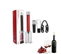 Zuasdvnk Ensemble de décapsuleur de vin rouge, ouverture de vin, kit d'ouvre-bouteille avec bouchon sous vide et ouvre-bouteille - Ouvre-bouteille manuel robuste et pratique pour une utilisation