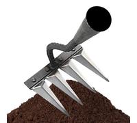 Zuasdvnk Garden Claw Tool, Garden Weeder Outil, MANUEL EN ACIER D'ACIER D'ACIER RACLE DE GARDAGE, Outil de retrait 'pour cultivateur manuel polyvalent pour cour sur la cour