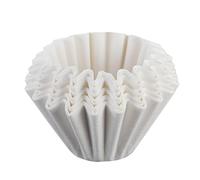 Zuasdvnk Gaufres de filtre à café | Filtres à café en forme de gâteau de 50 pièces par portion unique - Bol en papier de café avec tasse de papier filtre blanc pour machines à café de 1 à 4 tasses