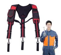 Zuasdvnk Harnais avec ceinture porte-outils | harnais de charpentier réglable | harnais de sécurité respirant pour électriciens menuisiers, ceinture de rangement