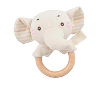 Zuasdvnk Hochet doux pour bébé, jouet mignon en peluche avec fonction de préhension comme éléphant, ours et pour les nourrissons