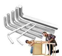 Zuasdvnk Jeu de clés à tête carrée, Ensemble d'outils métriques de 7 pièces avec poignée confortable, Jeu de clés 3/4/5/6/7/8/10 mm pour le montage de meubles, projets de bricolage ,