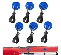 Zuasdvnk Kit de patchs et de corde, patch et étrier de corde - 6 patchs robustes multifonctions à fixation rapide, boucle solide marine solide, cordons pour radeau, bateau, kayak, canoë