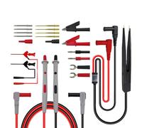 Zuasdvnk Kit de sondes multimètre, multimètre, sondes de test, testeur professionnel, fil d'aiguille, kit de sondes | Alligator électrique, clip de test pour électronique, connexion de circuit