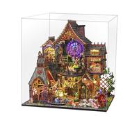 Zuasdvnk Kits de maison de poupée pour adultes,Kit maison miniature - Kit maison de poupée miniature | Décoration de pièce en bois Ensemble pour la construction d'une petite maison, kit de maison dans