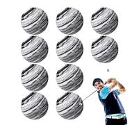 Zuasdvnk Lot de 10 balles d'exercice de golf en éponge - Pour l'intérieur - Jeu familial de sport - Équipement d'échauffement pour la cavité intérieure, la conduite et la plage