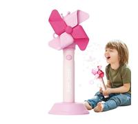 Zuasdvnk Machine à bulles - Jouet musical avec lumières pour moulin à ventilateur avec 3 vitesses pour activités de plein air, fêtes d'anniversaire de Pâques Noël plage