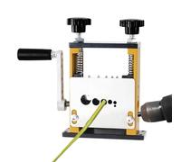 Zuasdvnk Machine de décapage de fil manuel, machine de décapage de fil alimenté par perceuse | 6 trous 5 rails décapant pour fil de données à manivelle à main | Câble de données 0,1-0,6in éplucheur de