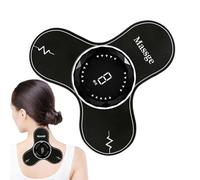 Zuasdvnk Masseur de dos - Stimulateur portable des tissus profonds - 8 modes - Rechargeable par USB - Aide au cou pour voyage, fitness, spa, détente, récupération, sommeil et entraînement