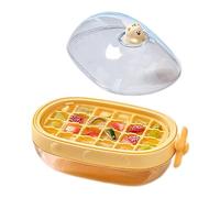 Zuasdvnk Moule à glace, moule à glace avec couvercle, CARTE FACILE MODE ICE DE RÉCEPTION avec 24 grille, plateau cube de congélation, whisky sûr produisant des fournitures de café,