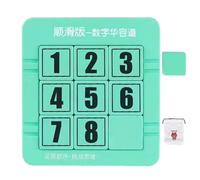 Zuasdvnk Nombre coulissant puzzle pour enfants, jeu de puzzle pour diapositives numériques, puzzle d'entraînement à la main - Bloquer le jeu de société en mouvement pour la pensée logique qui entraîne