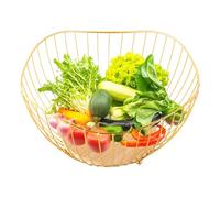 Zuasdvnk Panier à fruits pour plan de cuisine - Panier en fil métallique noir pour rangement - Organisation de cuisine portable pour montrer des divertissements fêtes de réunion