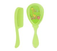 Zuasdvnk Peigne pour bébé et kit de brosse, brosse à cheveux et peigne, bonnet de berceau, brosse à cheveux pour bébé, brosse à cheveux, massage, douche, soin du cuir chevelu, produits pour et