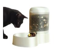 Zuasdvnk Pet Feeder Distributeur automatique de nourriture pour chat | Grande capacité d'alimentation pour chat | Bol amovible et lavable pour animaux domestiques