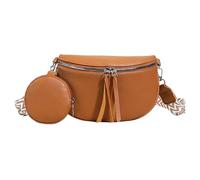 Zuasdvnk Petit sac à bandoulière pour femme - Sac à dos épaule décontracté - Sac à bandoulière pour salle de sport, fête, voyage, travail, marron, riferimento alla descrizione