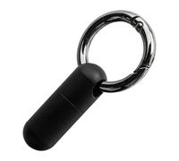Zuasdvnk Petite bouteille de médicament, pilulier portable en titane étanche, anti-rouille, porte-pilules porte-clés organiseur quotidien pour les voyages