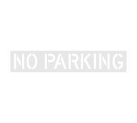 Zuasdvnk Pochoir de ligne No Parking - 40,6 x 264,2 cm - Outils de traçage réutilisables en silicone - Panneaux en béton asphalte - pour trottoirs en béton asphalte, trottoir, cour, allée, cour et