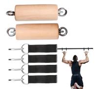 Zuasdvnk Poignées d'entraînement, poignées de levage - 2x poignées pour la résistance à l'escalade en bois | Accessoires de fitness pour salle de gym à domicile portables poignées de