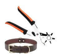 Zuasdvnk Poinçon de Trous en Ceintures en Cuir, Outil Réglable Pour Créations Avec Trous Poignée Ergonomique, Qualité Optimisée, Projets Artisanaux pour Débutants et Amateurs de Bricolage