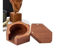 Zuasdvnk Porte-filtre à café, bac à papier, porte-filtre à, couvercle magnétique, distributeur de filtre à café de ferme pour cuisine, salle à manger, café