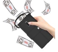 Zuasdvnk Porte-monnaie avec faux argent - alimenté par piles réalistes amusantes - Porte-monnaie pour faire pleuvoir de l'argent jouet, pour les fêtes d'anniversaire, Noël, remise des diplômes, pour