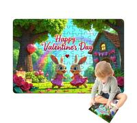 Zuasdvnk Puzzle de lapin de Pâques, puzzle de lapin pour adultes, 130X Puzzle amusant et difficile pour Bon San, Adorable puzzle avec animaux pour garçons, filles et enfants à partir de 6 ans