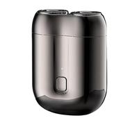 Zuasdvnk Rasoir électrique portable, rasoirs de voyage pour hommes | Buzzer électrique de voyage à double tête 2024 - Rasoir de poche pour le visage Storm, rasoir électrique rotatif étanche