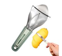 Zuasdvnk Répartiteur mangue et éplucheur de mangue, éplucheur de mangue, 3x enlèvement de fosse pour coupe-fruits portable | Outil de préparation de fruits du dragon de mangue pour kiwi, pastèque,