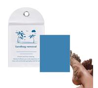 Zuasdvnk Sac d'élimination du sable de plage, anti-sable, sac d'élimination du sable, formule douce pour la peau, gomme facile à saisir, voyage naturel doit avoir des problèmes, approvisionnement