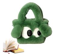 Zuasdvnk Sac fourre-tout en peluche pour femme, joli sac fourre-tout pour femme | Portefeuille familial, sac à bandoulière, pochette pour pièces de monnaie, sac fourre-tout mignon pour femme, Vert,