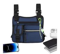 Zuasdvnk Sangle de poitrine, sac de poitrine de voyage pour le sport et les activités de plein air - Gilet léger multifonction avec coupe 3D et plusieurs poches pour l'extérieur, le fitness, la